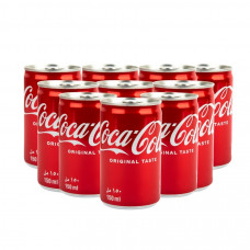 Coca Cola Regular Can 150Mlx10@Aed 20/-