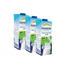 Rainbow Rtd Organic Lf Milk Value Pk 3X1Ltr