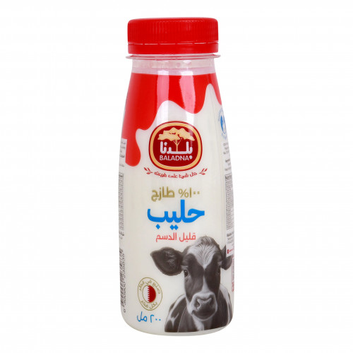Baladna Fresh Cow Milk Lf 200Ml