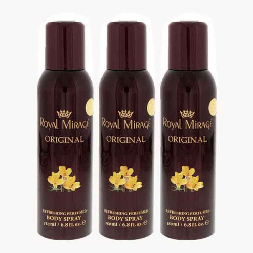 Royal Mirage Body Spray 3 x 150ml