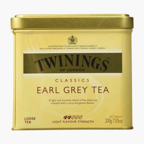 Twinings Goldline Earl Gray Tea Tin 200g