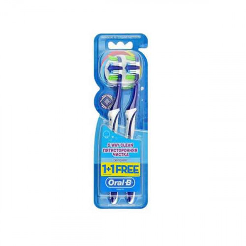 Oral-B Tooth Brush Complete 5 Way Clean 40 Med 1+1