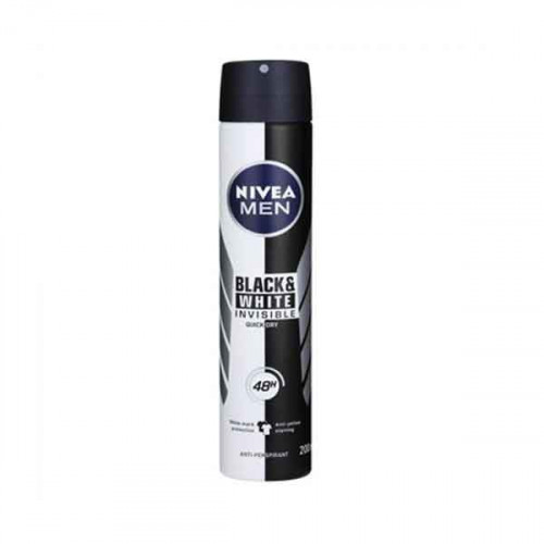 Nivea Black N White Deo Men 200ml