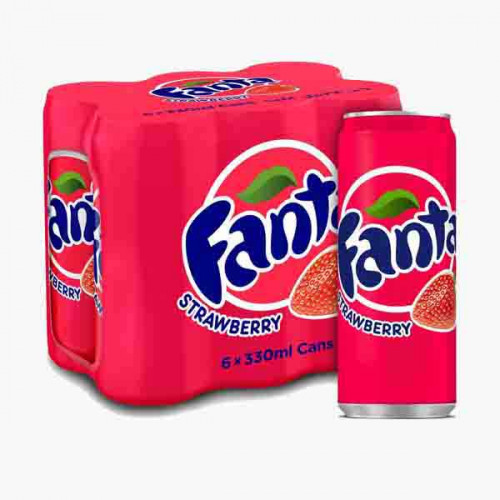 Fanta Strawberry 6 Pieces x 330ml Can