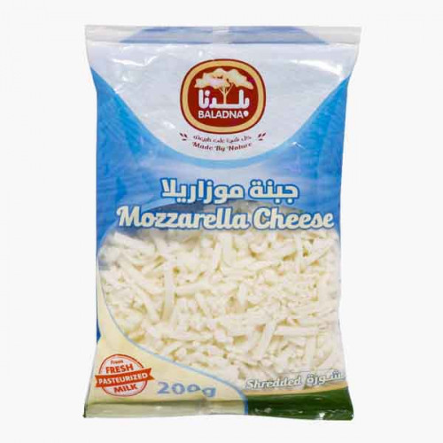 Baladna Mozzarella Shredded Full Fat Cheese 200g