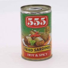 555 Fried Sardines Hot And Spicy 155g