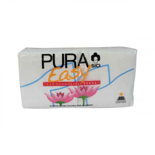 Pura Napkin 1Ply 33x33-Pura 130's