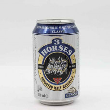 Three Horse Malt Beverage Can 330ml