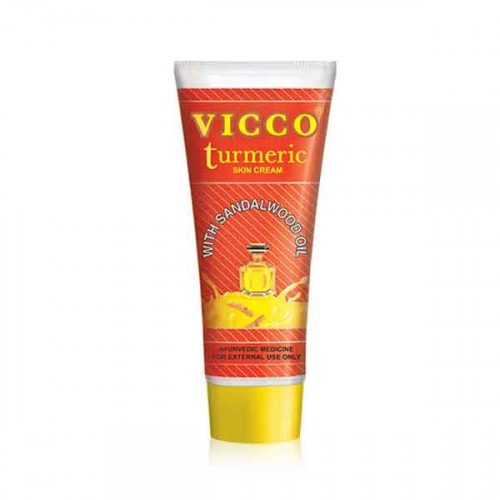 Vicco Turmeric Vanishing Cream Without Sandal Oil 80g