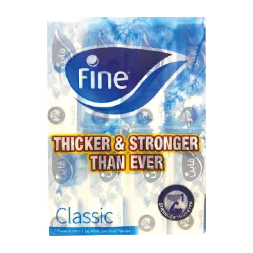 Fine Facial Tissue Classic 200X2Ply (6+2)