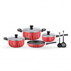 Gitco Hotwaves Non Stick Cookware 9 Pcs Set Ac8516