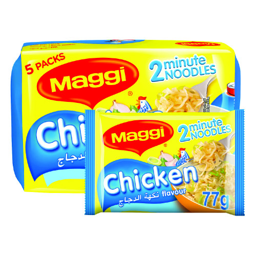 Nestle Maggi 2Minutes Chicken Noodle 77Gm 4+1