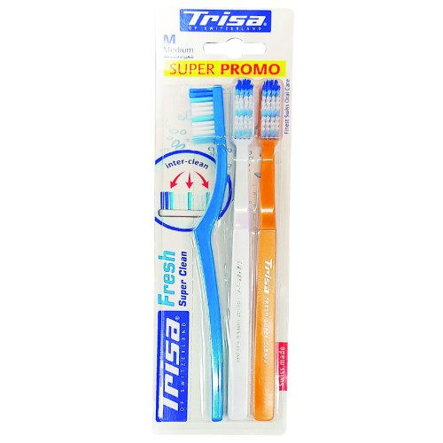 Trisa Fresh Super Clean Medium 2+1 Free