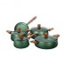 HOMEWAY 9 PCS MARBLE COOKWARE SET HW3691