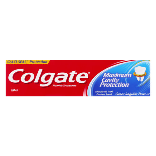 Colgate Toothpaste Maximum Cavity Protection 100ml -- كولجيت معجون أسنان حماية تسوس 150مل 