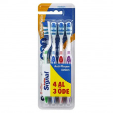 Signal Trident MP4 Toothbrush 4's -- سيجنال تريديند م بي 4 فرشات أسنان 4ع