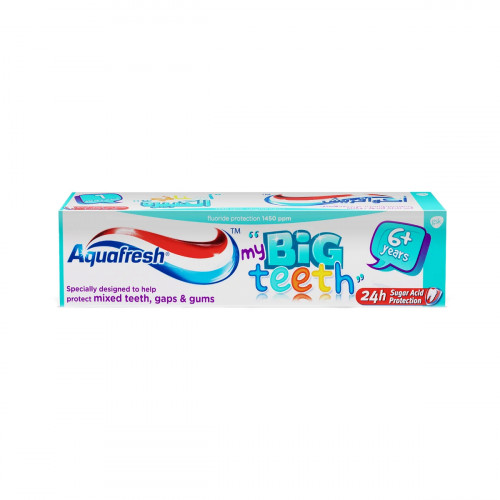 Aquafresh Big Teeth Toothpaste 50ml -- أكوافريش معجون أسنان للأسنان الكبيرة 50 مل