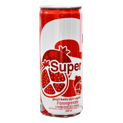 Super Pomegranate Carbonated Drink 250ml -- سوبير توتي فروتي شراب كاربونوتيد250مل 