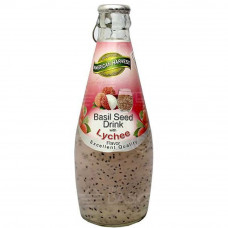 Basil Seed Drink American Harvest Lychee 290 ml -- شمس شراب غير كحولة كلاسيك320مل 