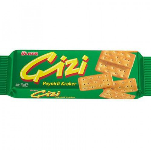 Ulker Cizi Salted Cheese Crackers 70gm -- أولكير كيزي مقرمشة جبنة مملحة 70جم