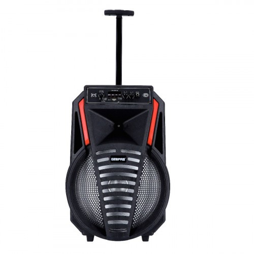 Geepas GMS11188 Rechargeable Bluetooth Speaker Black -- مكبر صوط بلوتوث قابلة شحن قابلة شحن جيباس أسود