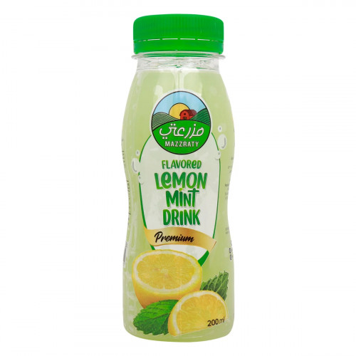 Mazzraty Lemon Mint Juice 200ml -- عصير نعناع ليمون مزرعتي 200مل 