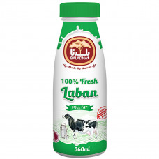 Baladna Fresh Full Fat Laban 360ml -- لبن كامل دسم طازجة بلدنا 360مل 