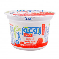 Rawa Strawberry Yoghurt Low Fat 100g -- زبادي خفيف الدسم فراولة روعة 100جم 