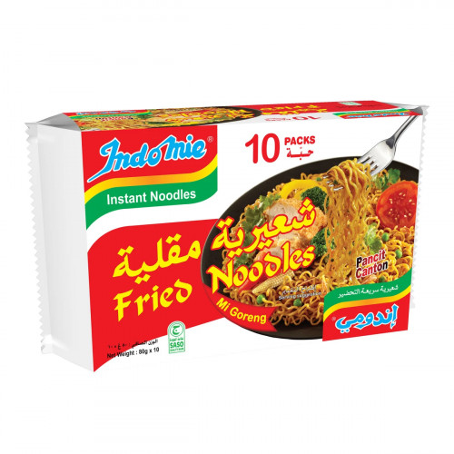 Indomie Fried Noodles 10 x 80g -- إندومي نودلز مقلية 10 × 80 جرام