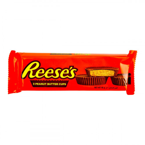 Reese's Milk Chocolate & Peanut Butter Cups 46 g -- أكواب شوكولاتة حليب الريس وزبدة الفول السوداني 46 جم