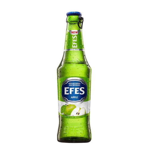 Efes Non Alcoholic Malt Beverage with Apple Flavor 330 ml -- إيفيس مشروب شعير غير كحولي بنكهة التفاح 330 مل