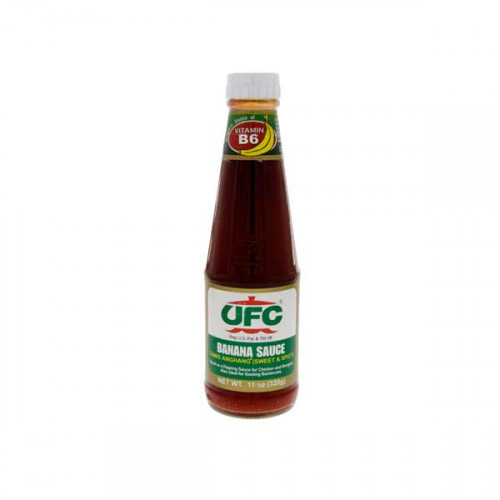 Ufc Banana Sauce Hot & Spicy 320gm -- صوص حار مصنوع من الموز 320 جرام من يو اف سي