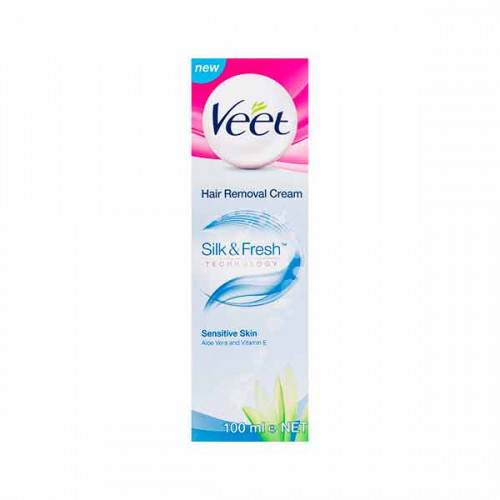 Veet Hair Removal Cream Sensitive Skin 100ml -- فيت كريم إزاله الشعر للبشره الحساسه 100 مل