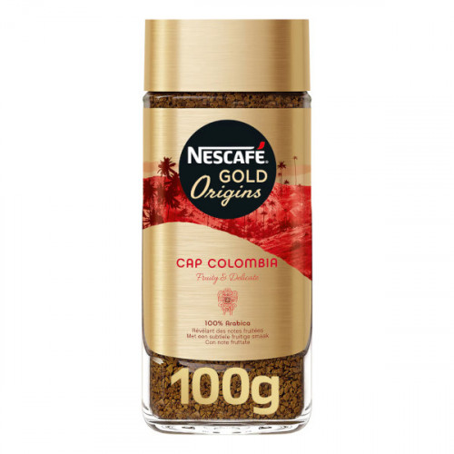 Nescafe Gold Cap Colombia Arabica Coffee 100gm -- نسكافيه جولد كاب كولومبيا أرابيكا قهوة 100 جم