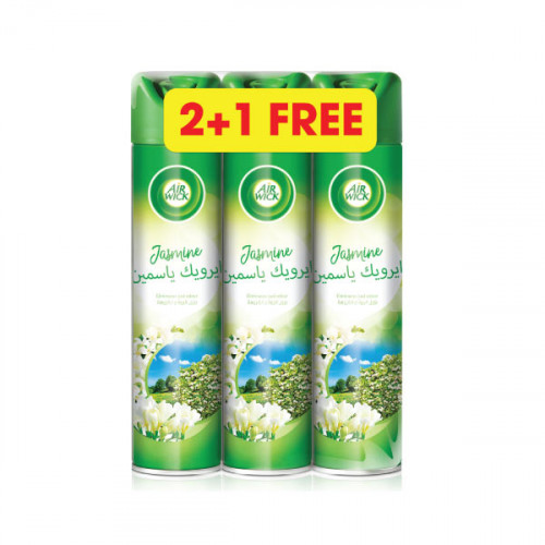 Air Wick Air Freshner Jasmine 3 x 300ml -- ايرويك معطر للجو بالياسمين 300  مل 3 حبة