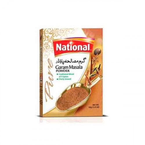 National Garam Masala Powder 100gm -- مسحوق خليط توابل هنديه من ناشونال 100 جرام