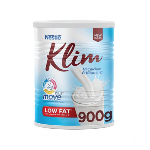 Klim Low Fat High Calcium Milk Powder 900gm -- كليم - حليب مجفف قليل الدسم غني بالكالسيوم 900 جرام