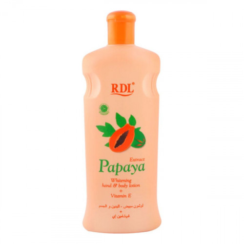 RDL Papaya Extract Whitening Hand & Body Lotion 600ml --ار دي ال- لوشن مبيض لليدين والجسم بخلاصة البابايا 600 مل