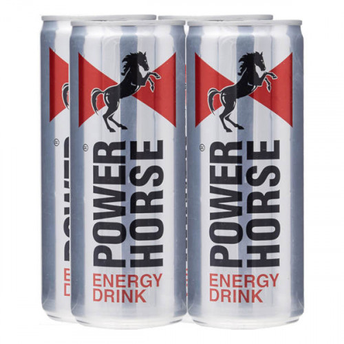 Power Horse Energy Drink 4 x 250ml - باور هورس- مشروب طاقة 4 × 250 مل