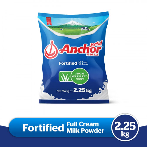 Anchor Full Cream Milk Powder 2.25Kg -- كيس انكور حليب بودره كامل الدسم كيس 2.25 كيلو